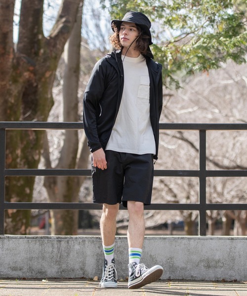 OUTDOOR PRODUCTS APPAREL(アウトドアプロダクツアパレル)の「吸水速乾 抗菌防臭加工 リフレクター 透湿 UVカット 軽量 ラッシュガードとしても使用可 ワンポイントブランドロゴ パーカー(パーカー・メンズ・グレー/ブラック/ネイビー・MEDIUM/LARGE/X-LARGE)」の15枚目の写真