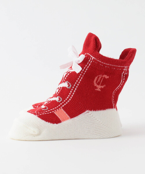 COMME CA ISM（コムサイズム）の「スニーカー柄カップ入りソックス（ソックス/靴下・キッズ・ネイビー/レッド/アイボリー・9-12cm）」の5枚目の写真