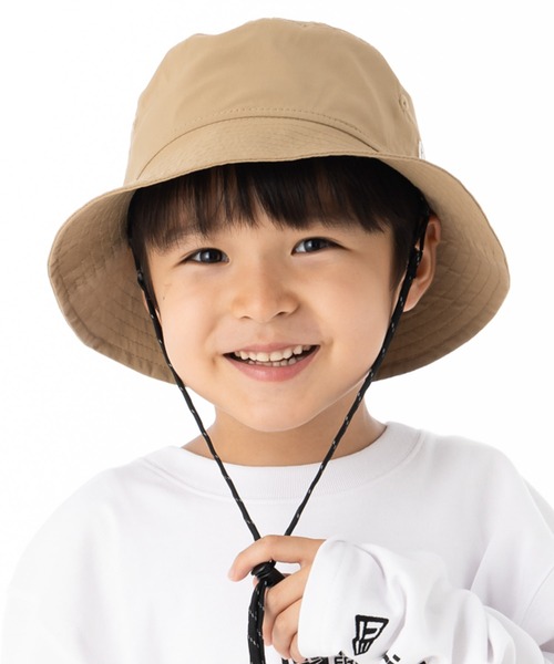 NEW ERA(ニューエラ)の「ニューエラKIDS アドベンチャー ハット ONSPOTZ別注(ハット・キッズ・ベージュ/ブラック・S/M/M/L/L/XL)」の1枚目の写真