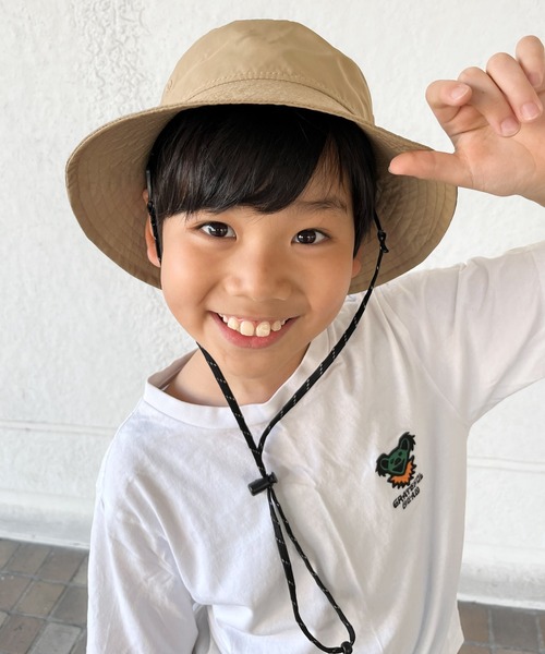 NEW ERA(ニューエラ)の「ニューエラKIDS アドベンチャー ハット ONSPOTZ別注(ハット・キッズ・ベージュ/ブラック・S/M/M/L/L/XL)」の3枚目の写真