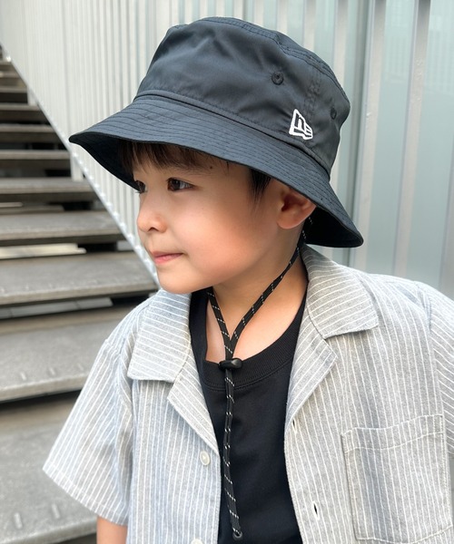 NEW ERA(ニューエラ)の「ニューエラKIDS アドベンチャー ハット ONSPOTZ別注(ハット・キッズ・ベージュ/ブラック・S/M/M/L/L/XL)」の5枚目の写真