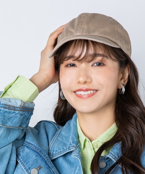 polcadot(ポルカドット)の「VINTAGE BB CAP/ビンテージ BB キャップ(キャップ・レディース・ベージュ/オレンジ/ホワイト/ブラック・FREE)」の3枚目の写真