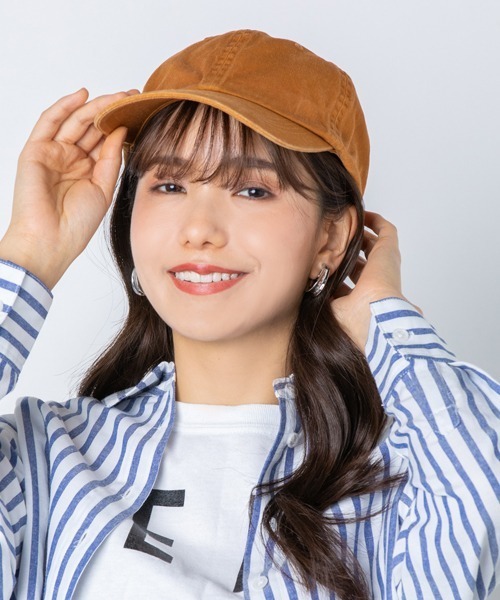 polcadot(ポルカドット)の「VINTAGE BB CAP/ビンテージ BB キャップ(キャップ・レディース・ベージュ/オレンジ/ホワイト/ブラック・FREE)」の4枚目の写真