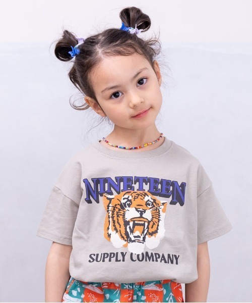 Life Support Products（ライフサポートプロダクツ）の「プリントTシャツ(80～150cm)（Tシャツ/カットソー・キッズ・チャコール/オレンジ/パープル/ベージュ/ホワイト/グリーン/レッド系その他/レッド/ピンク/ライトブルー/ブルー/オフホワイト・80/90/95/100/110/120/130/140/150）」の4枚目の写真