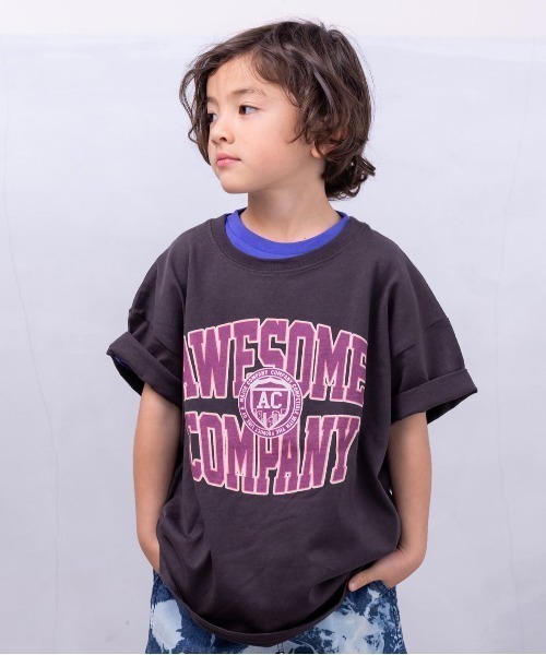 Life Support Products（ライフサポートプロダクツ）の「プリントTシャツ(80～150cm)（Tシャツ/カットソー・キッズ・チャコール/オレンジ/パープル/ベージュ/ホワイト/グリーン/レッド系その他/レッド/ピンク/ライトブルー/ブルー/オフホワイト・80/90/95/100/110/120/130/140/150）」の11枚目の写真