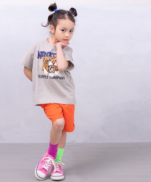 Life Support Products（ライフサポートプロダクツ）の「プリントTシャツ(80～150cm)（Tシャツ/カットソー・キッズ・チャコール/オレンジ/パープル/ベージュ/ホワイト/グリーン/レッド系その他/レッド/ピンク/ライトブルー/ブルー/オフホワイト・80/90/95/100/110/120/130/140/150）」の14枚目の写真