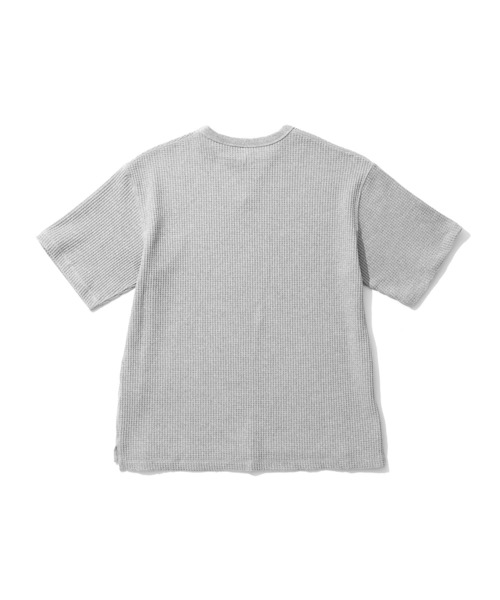 NANGA(ナンガ)の「NANGA エコ・ハイブリッド・ワッフル ルーズフィット Tシャツ NW2311-1G217(Tシャツ/カットソー・メンズ・サックスブルー/ライトグレー/ホワイト・M/L)」の14枚目の写真