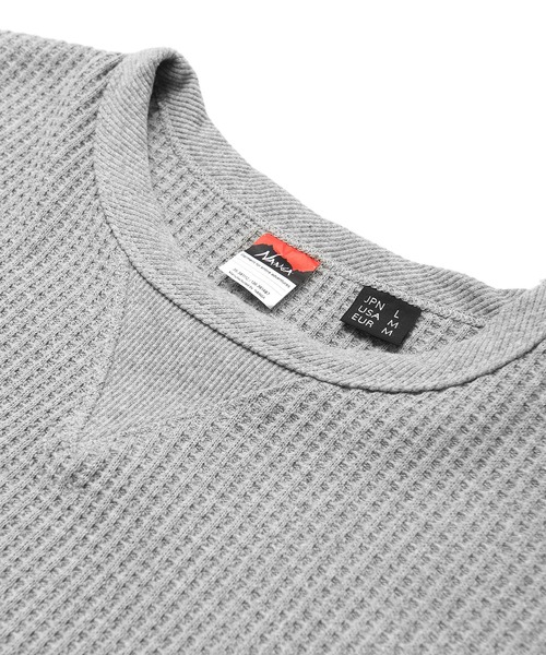 NANGA(ナンガ)の「NANGA エコ・ハイブリッド・ワッフル ルーズフィット Tシャツ NW2311-1G217(Tシャツ/カットソー・メンズ・サックスブルー/ライトグレー/ホワイト・M/L)」の13枚目の写真
