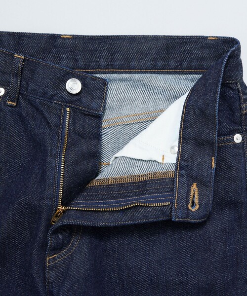 Firsthand(ファーストハンド)の「Firsthand/ファーストハンド 5P WIDE DENIM PANT / 5ポケット ストレートデニム(デニムパンツ・メンズ・ネイビー/ブラック・S/M/L)」の7枚目の写真
