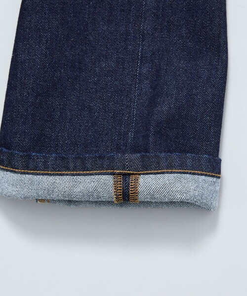 Firsthand(ファーストハンド)の「Firsthand/ファーストハンド 5P WIDE DENIM PANT / 5ポケット ストレートデニム(デニムパンツ・メンズ・ネイビー/ブラック・S/M/L)」の3枚目の写真