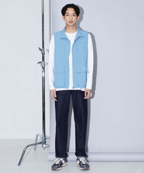 Firsthand(ファーストハンド)の「Firsthand/ファーストハンド 5P WIDE DENIM PANT / 5ポケット ストレートデニム(デニムパンツ・メンズ・ネイビー/ブラック・S/M/L)」の18枚目の写真