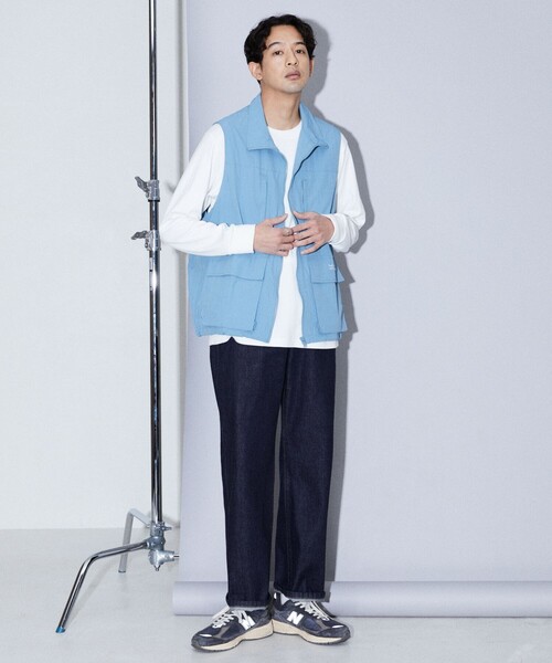 Firsthand(ファーストハンド)の「Firsthand/ファーストハンド 5P WIDE DENIM PANT / 5ポケット ストレートデニム(デニムパンツ・メンズ・ネイビー/ブラック・S/M/L)」の8枚目の写真