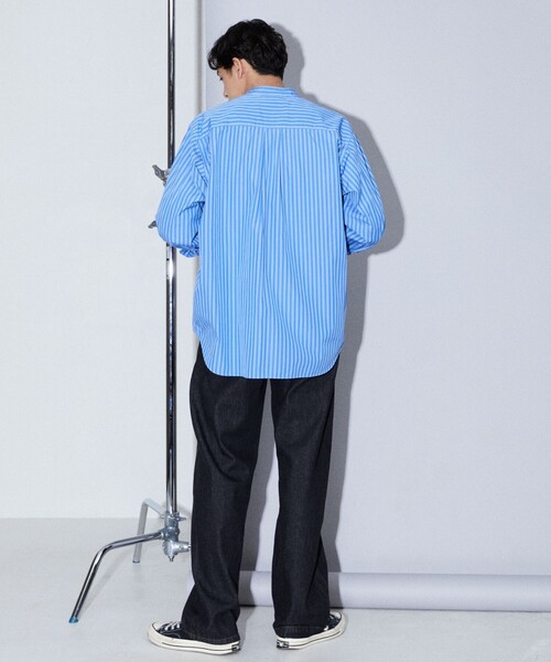 Firsthand(ファーストハンド)の「Firsthand/ファーストハンド 5P WIDE DENIM PANT / 5ポケット ストレートデニム(デニムパンツ・メンズ・ネイビー/ブラック・S/M/L)」の16枚目の写真
