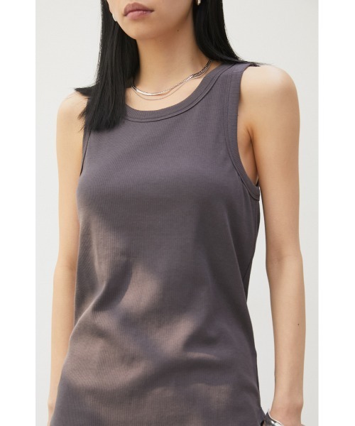 crie conforto(クリーコンフォルト)の「カップ付きアメスリタンク(タンクトップ・レディース・ライトグリーン/ブラック/ホワイト/チャコールグレー・MEDIUM/LARGE)」の4枚目の写真