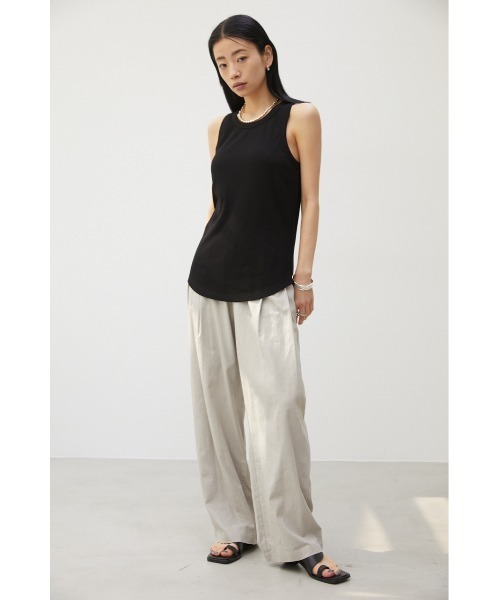 crie conforto(クリーコンフォルト)の「カップ付きアメスリタンク(タンクトップ・レディース・ライトグリーン/ブラック/ホワイト/チャコールグレー・MEDIUM/LARGE)」の10枚目の写真