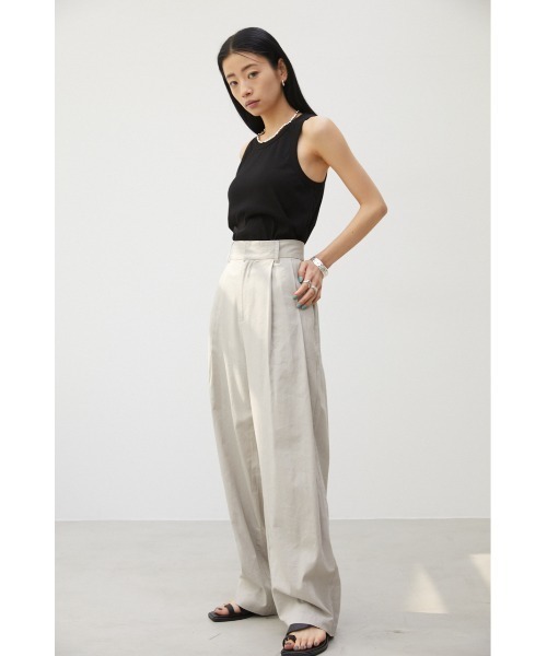 crie conforto(クリーコンフォルト)の「カップ付きアメスリタンク(タンクトップ・レディース・ライトグリーン/ブラック/ホワイト/チャコールグレー・MEDIUM/LARGE)」の11枚目の写真