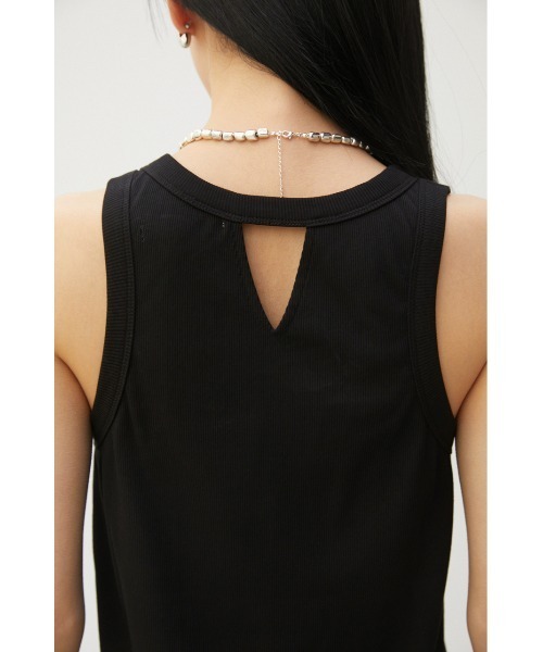 crie conforto(クリーコンフォルト)の「カップ付きアメスリタンク(タンクトップ・レディース・ライトグリーン/ブラック/ホワイト/チャコールグレー・MEDIUM/LARGE)」の15枚目の写真