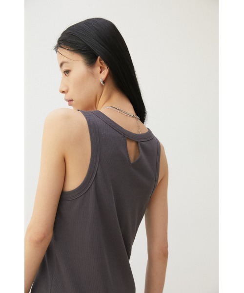 crie conforto(クリーコンフォルト)の「カップ付きアメスリタンク(タンクトップ・レディース・ライトグリーン/ブラック/ホワイト/チャコールグレー・MEDIUM/LARGE)」の18枚目の写真