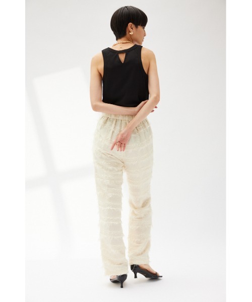 crie conforto(クリーコンフォルト)の「カップ付きアメスリタンク(タンクトップ・レディース・ライトグリーン/ブラック/ホワイト/チャコールグレー・MEDIUM/LARGE)」の6枚目の写真