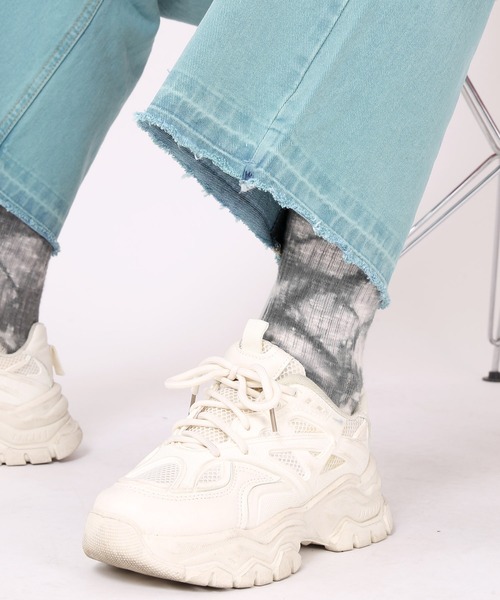 Figments(フィグメンツ)の「タイダイソックス(ソックス/靴下・レディース・ブラック/ブルー・FREE)」の6枚目の写真