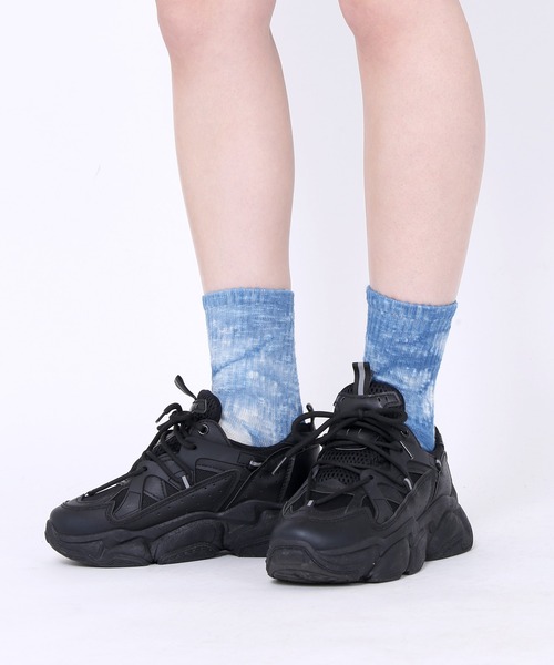 Figments(フィグメンツ)の「タイダイソックス(ソックス/靴下・レディース・ブラック/ブルー・FREE)」の8枚目の写真