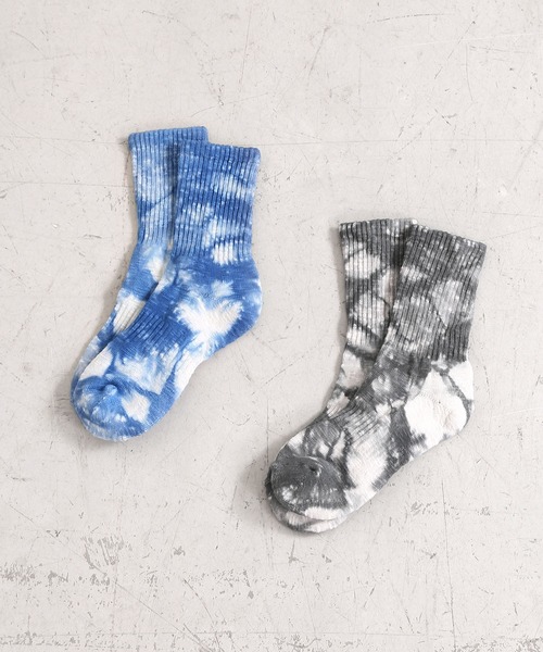 Figments(フィグメンツ)の「タイダイソックス(ソックス/靴下・レディース・ブラック/ブルー・FREE)」の5枚目の写真