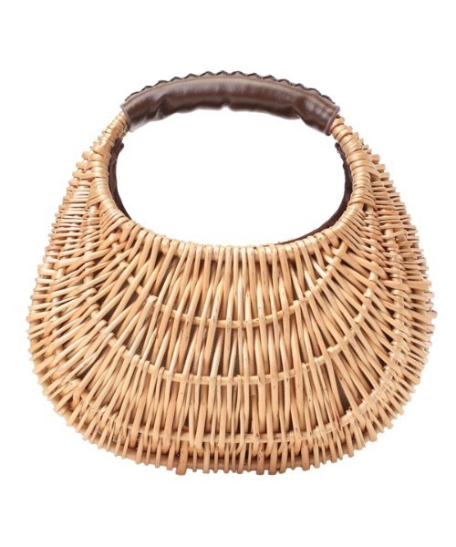 EIMY ISTOIRE（エイミーイストワール）の「ハンドステッチピクニックバッグ（かごバッグ・レディース・ホワイト/ベージュ/ブラック・FREE）」の17枚目の写真