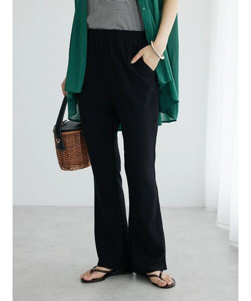 CRAFT STANDARD BOUTIQUE(クラフトスタンダードブティック)の「ワッフルフレアパンツ(その他パンツ・レディース・ブラック/ナチュラル・M/L)」の3枚目の写真