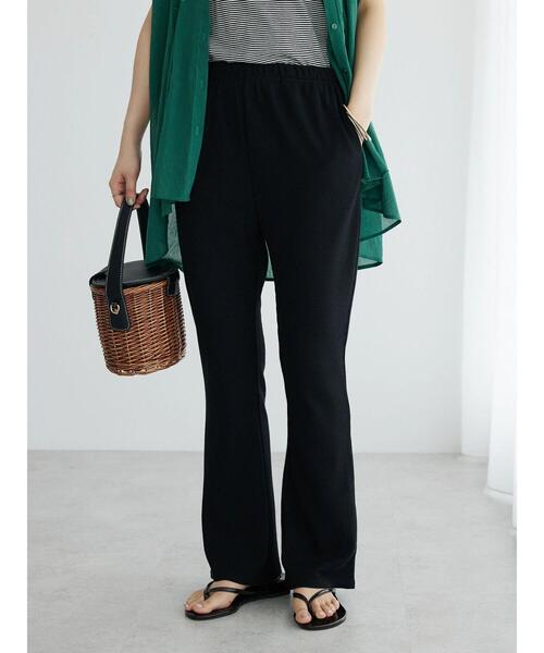 CRAFT STANDARD BOUTIQUE(クラフトスタンダードブティック)の「ワッフルフレアパンツ(その他パンツ・レディース・ブラック/ナチュラル・M/L)」の5枚目の写真