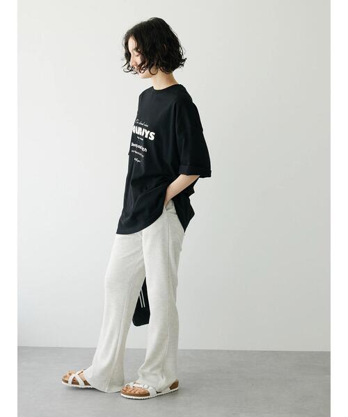 CRAFT STANDARD BOUTIQUE(クラフトスタンダードブティック)の「ワッフルフレアパンツ(その他パンツ・レディース・ブラック/ナチュラル・M/L)」の12枚目の写真