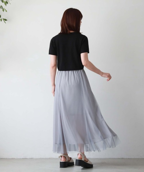 archives（アルシーヴ）の「刺繍ロゴコンパクトニット（ニット/セーター・レディース・ブラック/オフホワイト/ホワイト×ブラック/ホワイト×グレー・MEDIUM）」の18枚目の写真