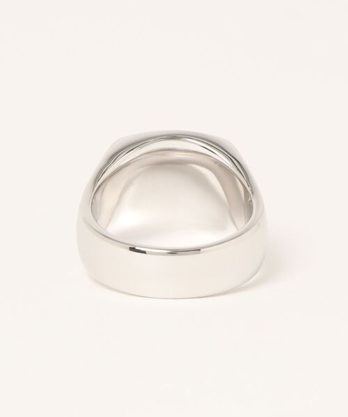 TOM WOOD(トムウッド)の「【TOMWOOD(トムウッド)】Cushion (M) Larvikite シルバーリング 指輪 MENS(リング・メンズ・シルバー・58/60/62)」の2枚目の写真