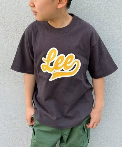 Lee(リー)の「【Lee】ロゴプリントTシャツ(Tシャツ/カットソー・キッズ・ブラック・105/150/160/130/140/120)」の1枚目の写真