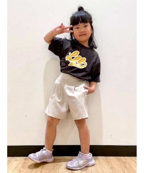 Lee(リー)の「【Lee】ロゴプリントTシャツ(Tシャツ/カットソー・キッズ・ブラック・105/150/160/130/140/120)」の21枚目の写真