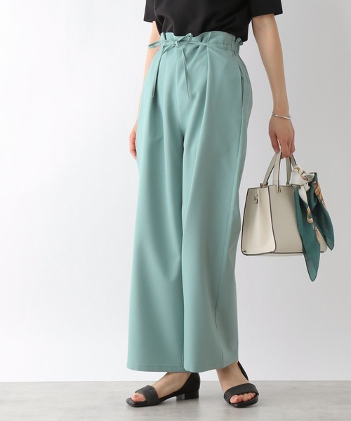 LEPSIM（レプシィム）の「リボンイージ－ワイドパンツ　192675（スラックス・レディース・ブラック/ライトグリーン/グレイッシュベージュ・FREE）」の10枚目の写真