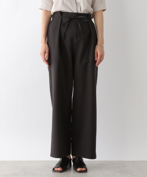 LEPSIM（レプシィム）の「リボンイージ－ワイドパンツ　192675（スラックス・レディース・ブラック/ライトグリーン/グレイッシュベージュ・FREE）」の11枚目の写真