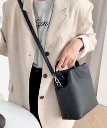 florist | 【2WAY/3WAY】【仕切りポケット付き】縦型シュリンクレザーのワンハンドルショルダーバッグ/トートバッグ(ハンドバッグ)