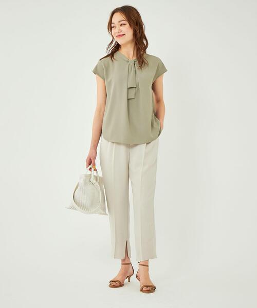 green label relaxing(グリーンレーベルリラクシング)の「メルティ タック テーパード パンツ ナチュラル -マシンウォッシャブル・ストレッチ・防シワ- ◇No12◇(その他パンツ・レディース・ナチュラル・36/38/40)」の13枚目の写真