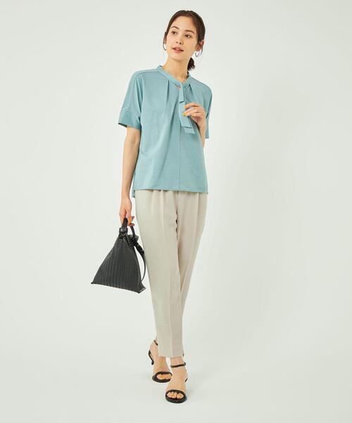 green label relaxing(グリーンレーベルリラクシング)の「メルティ タック テーパード パンツ ナチュラル -マシンウォッシャブル・ストレッチ・防シワ- ◇No12◇(その他パンツ・レディース・ナチュラル・36/38/40)」の15枚目の写真