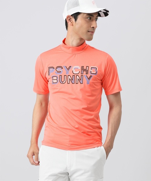 Psycho Bunny（サイコバニー）の「[GOLF]MAZEロゴ モックネック T