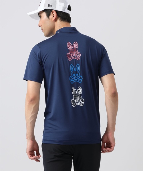 Psycho Bunny（サイコバニー）の「[GOLF]MAZEロゴ モックネック T