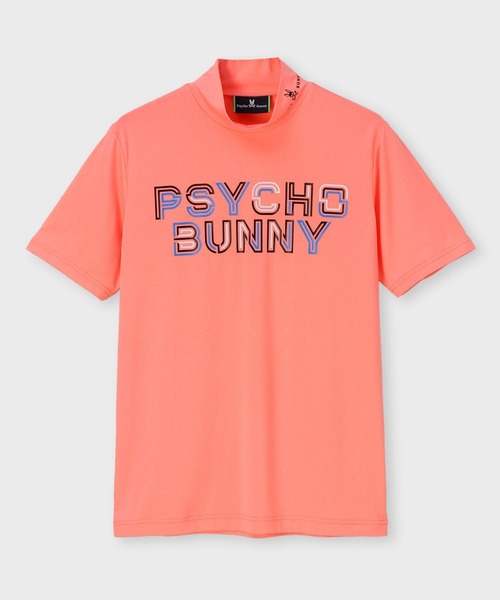 レア★ [EC限定]リラックスフィット モックネックTシャツ サイコバニー 楽天市場】Psycho Bunny [GOLF] リラックスフィット ビッグバニーロゴ