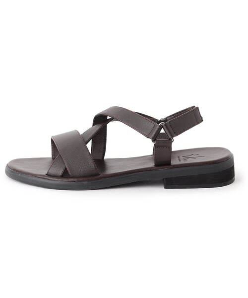 tk.TAKEO KIKUCHI（ティーケータケオキクチ）の「◆FLクロスサンダル（サンダル・メンズ・ブラック/ダークブラウン・55/65/75）」の5枚目の写真