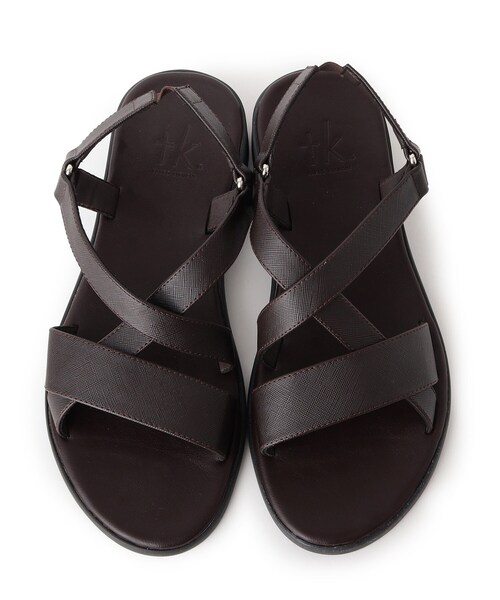 tk.TAKEO KIKUCHI（ティーケータケオキクチ）の「◆FLクロスサンダル（サンダル・メンズ・ブラック/ダークブラウン・55/65/75）」の7枚目の写真