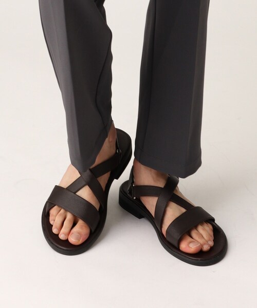 tk.TAKEO KIKUCHI（ティーケータケオキクチ）の「◆FLクロスサンダル（サンダル・メンズ・ブラック/ダークブラウン・55/65/75）」の12枚目の写真