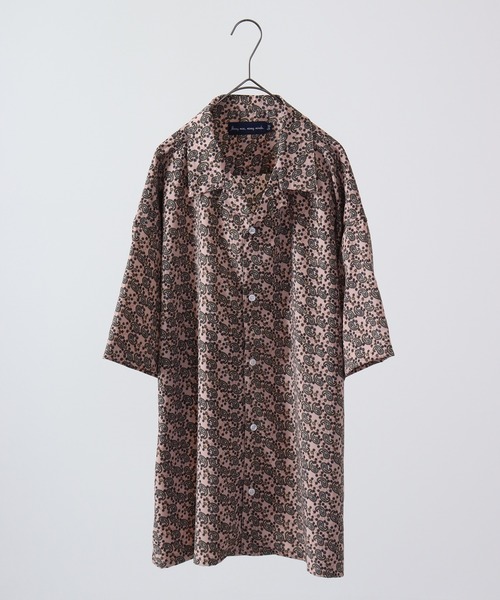 【セール】ルーズシルエット総柄プリントオープンカラーシャツ（シャツ/ブラウス）｜many men many mind（メニーメンメニーマインド）