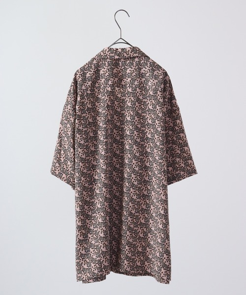 【セール】ルーズシルエット総柄プリントオープンカラーシャツ（シャツ/ブラウス）｜many men many mind（メニーメンメニーマインド）