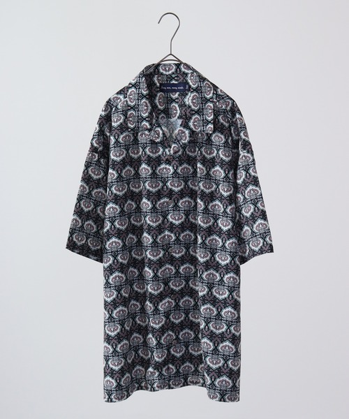 【セール】ルーズシルエット総柄プリントオープンカラーシャツ（シャツ/ブラウス）｜many men many mind（メニーメンメニーマインド）