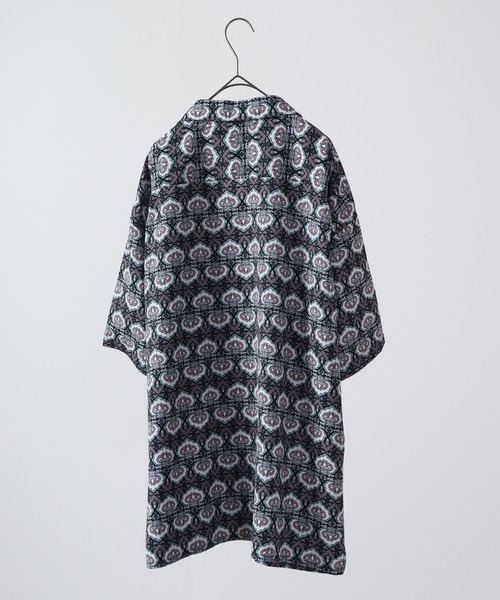 【セール】ルーズシルエット総柄プリントオープンカラーシャツ（シャツ/ブラウス）｜many men many mind（メニーメンメニーマインド）