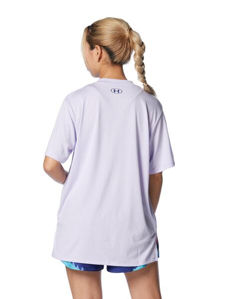 UNDER ARMOUR(アンダーアーマー)の「UAテック オーバーサイズ Tシャツ(トレーニング/レディース)(Tシャツ/カットソー・レディース・パープル系その他・XL/M/L/S)」の2枚目の写真